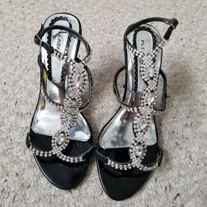 Pleaser Rhinestone Ankle Stap High Heel Sandals